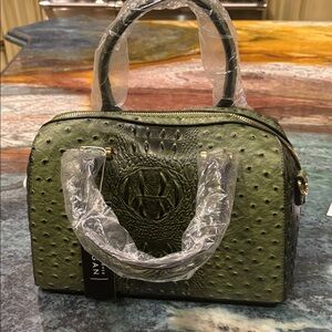 Stylish Green Satchel Bag